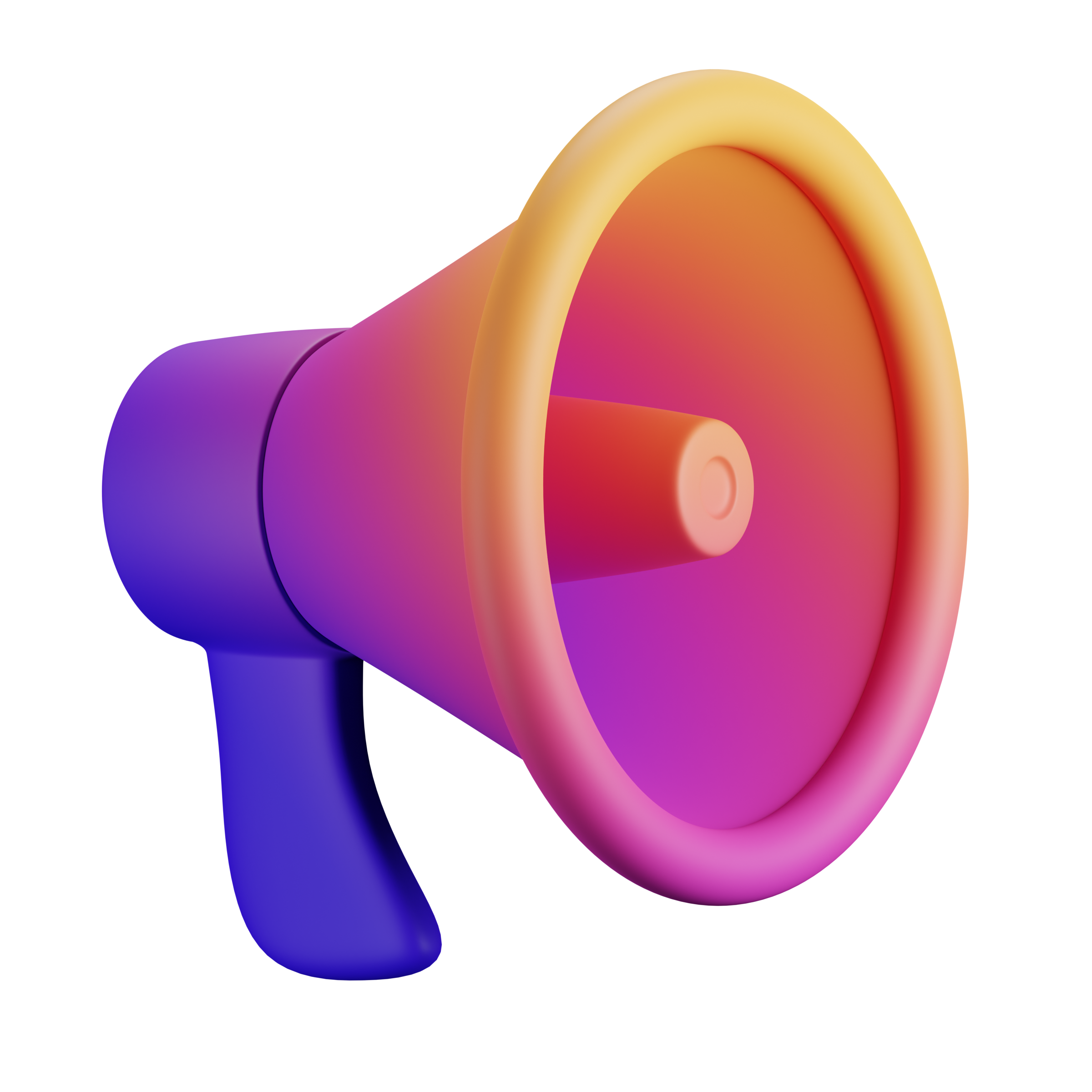 megaphone dynamic gradient 3d icone